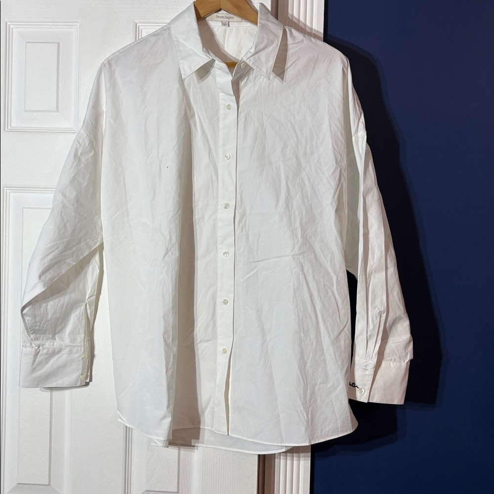 NEW Favorite Daughter The EX Boyfriend Shirt - White - size M - Picture 7 of 7